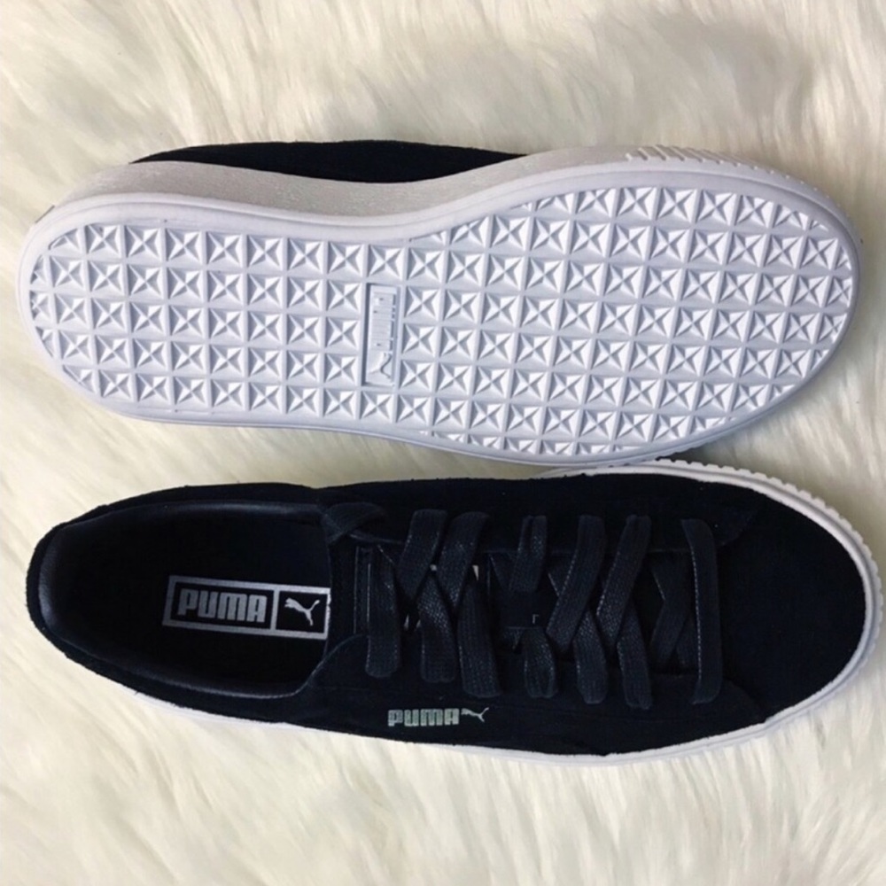 puma | black suede platform sneakers - Picture 8 of 8